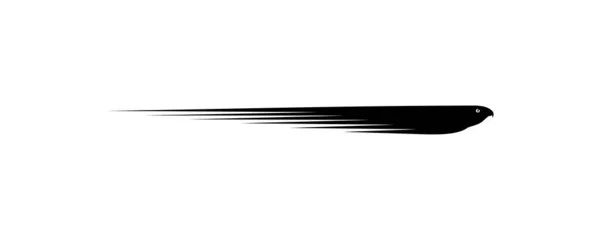 Deformation Flying Bird Prey Silhouette Falcon Hawk Logo Pictogram Website — стоковий вектор