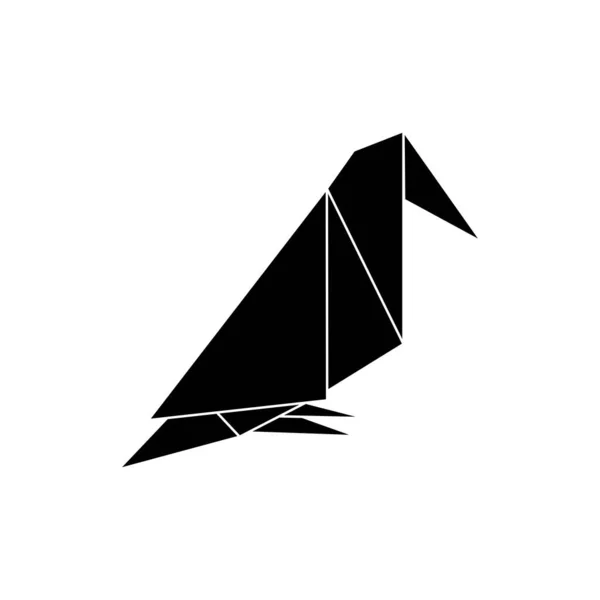 Bird Polygonal Lines Ilustracja Logo Lub Elementu Graficznego Projektu Ilustracja — Wektor stockowy