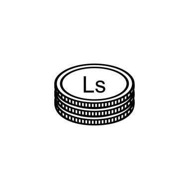 Letonya Para İşareti, Letonya Lats Simgesi, LVL İşareti. Vektör İllüstrasyonu