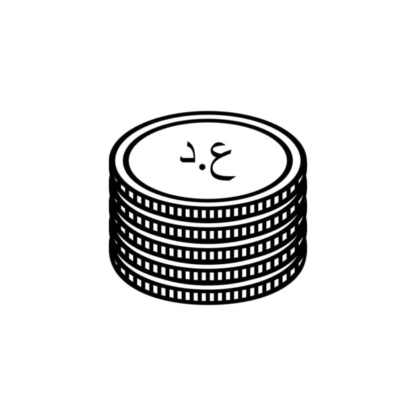 Iraks Valutasymbol Irakisk Dinarikonen Iqd Tecken Vektor Illustration — Stock vektor
