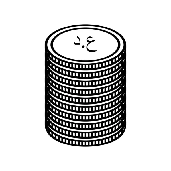 Irak Symbole Devise Icône Dinar Irakien Signe Iqd Illustration Vectorielle — Image vectorielle