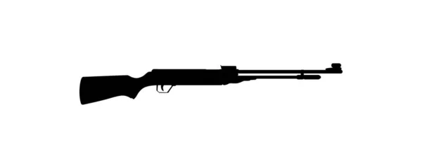 Vapen Silhouette Lång Pistol Kategori Skjutvapen Med Långa Tunnor För — Stock vektor