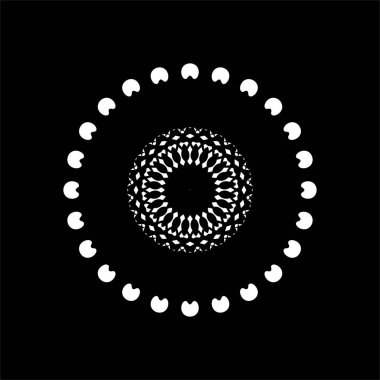 Süslü Motivasyon Şablonu Çember Şeklinde. İç, Dış, Halı, Tekstil, Kumaş, Kumaş, İpek, Döşeme, Plastik, Kağıt, Paketleme, Duvar Kağıdı, Yastık, Kanepe, Arkaplan, Ect. Vektör 