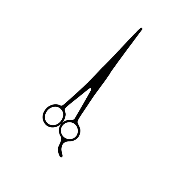 Nożyczki Sylwetka Piktogram Ilustrację Sztuki Stronę Internetową Aplikacje Typ Logo — Wektor stockowy