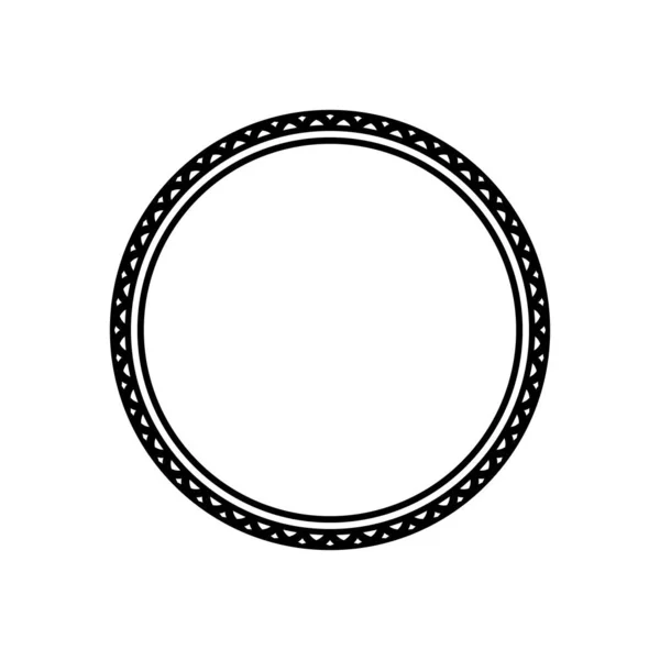Ornamentální Motiv Vzor Umělecký Kruh Tvarovaný Moderní Současný Mandala Pro — Stockový vektor