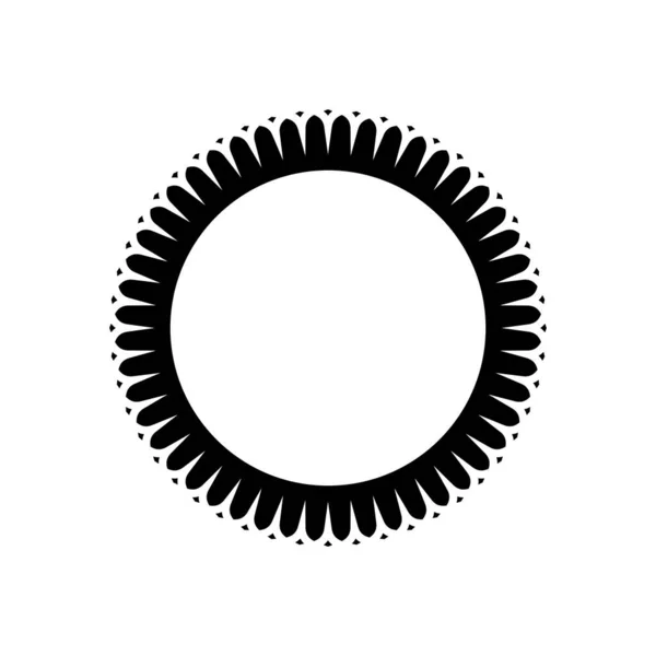 Motivo Ornamentale Pattern Artistico Forma Cerchio Moderno Mandala Contemporaneo Decorazione — Vettoriale Stock