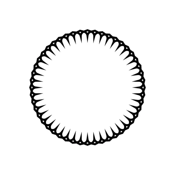 Prydnadsmotiv Konstnärligt Cirkelformat Modernt Samtida Mandala För Dekoration Bakgrund Dekoration — Stock vektor