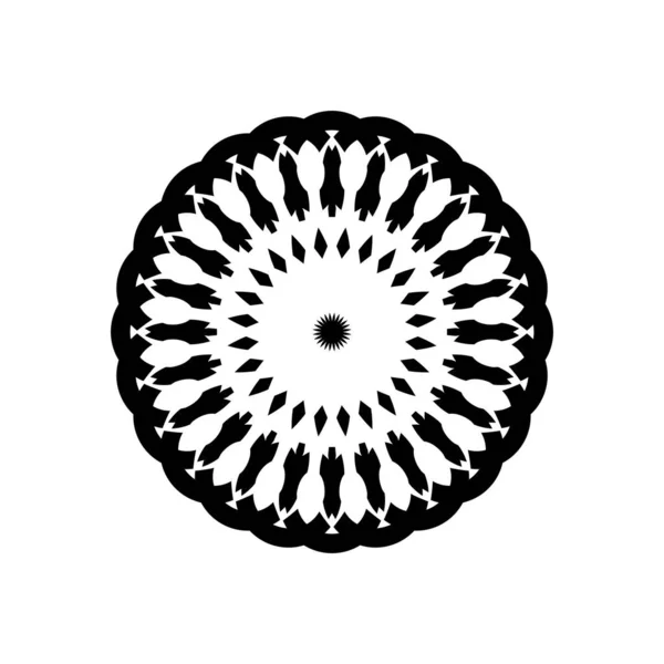 Διακοσμητικό Μοτίβο Κίνητρο Καλλιτεχνικό Κύκλο Σχήματος Σύγχρονη Σύγχρονη Μαντάλα Για — Διανυσματικό Αρχείο