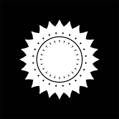 Süslü Motivasyon Şablonu, Sanatsal Çember Biçimli, Modern Çağdaş Mandala Dekorasyon, Arkaplan, Dekorasyon veya Grafik Tasarım Elemanı. Vektör İllüstrasyonu