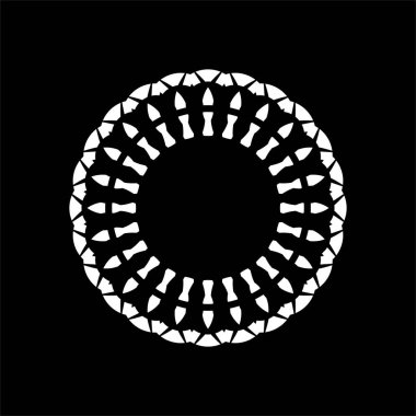 Süslü Motivasyon Şablonu, Sanatsal Çember Biçimli, Modern Çağdaş Mandala Dekorasyon, Arkaplan, Dekorasyon veya Grafik Tasarım Elemanı. Vektör İllüstrasyonu