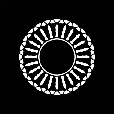 Süslü Motivasyon Şablonu, Sanatsal Çember Biçimli, Modern Çağdaş Mandala Dekorasyon, Arkaplan, Dekorasyon veya Grafik Tasarım Elemanı. Vektör İllüstrasyonu