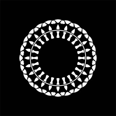 Süslü Motivasyon Şablonu, Sanatsal Çember Biçimli, Modern Çağdaş Mandala Dekorasyon, Arkaplan, Dekorasyon veya Grafik Tasarım Elemanı. Vektör İllüstrasyonu