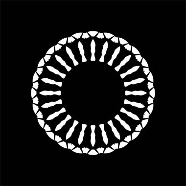 Süslü Motivasyon Şablonu, Sanatsal Çember Biçimli, Modern Çağdaş Mandala Dekorasyon, Arkaplan, Dekorasyon veya Grafik Tasarım Elemanı. Vektör İllüstrasyonu