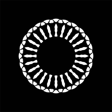 Süslü Motivasyon Şablonu, Sanatsal Çember Biçimli, Modern Çağdaş Mandala Dekorasyon, Arkaplan, Dekorasyon veya Grafik Tasarım Elemanı. Vektör İllüstrasyonu
