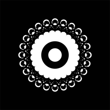 Süslü Motivasyon Şablonu, Sanatsal Çember Biçimli, Modern Çağdaş Mandala Dekorasyon, Arkaplan, Dekorasyon veya Grafik Tasarım Elemanı. Vektör İllüstrasyonu