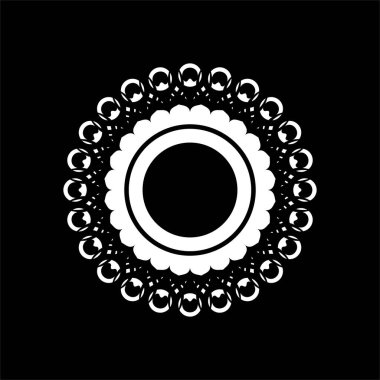 Süslü Motivasyon Şablonu, Sanatsal Çember Biçimli, Modern Çağdaş Mandala Dekorasyon, Arkaplan, Dekorasyon veya Grafik Tasarım Elemanı. Vektör İllüstrasyonu