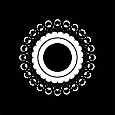 Süslü Motivasyon Şablonu, Sanatsal Çember Biçimli, Modern Çağdaş Mandala Dekorasyon, Arkaplan, Dekorasyon veya Grafik Tasarım Elemanı. Vektör İllüstrasyonu