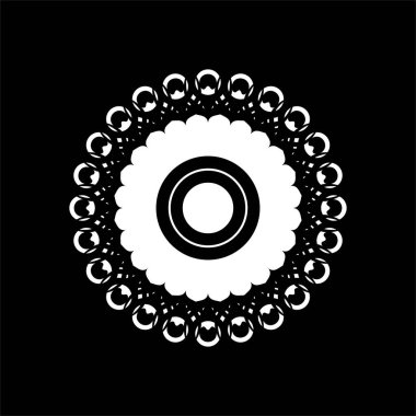 Süslü Motivasyon Şablonu, Sanatsal Çember Biçimli, Modern Çağdaş Mandala Dekorasyon, Arkaplan, Dekorasyon veya Grafik Tasarım Elemanı. Vektör İllüstrasyonu
