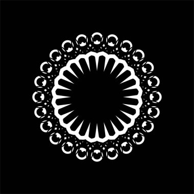 Süslü Motivasyon Şablonu, Sanatsal Çember Biçimli, Modern Çağdaş Mandala Dekorasyon, Arkaplan, Dekorasyon veya Grafik Tasarım Elemanı. Vektör İllüstrasyonu