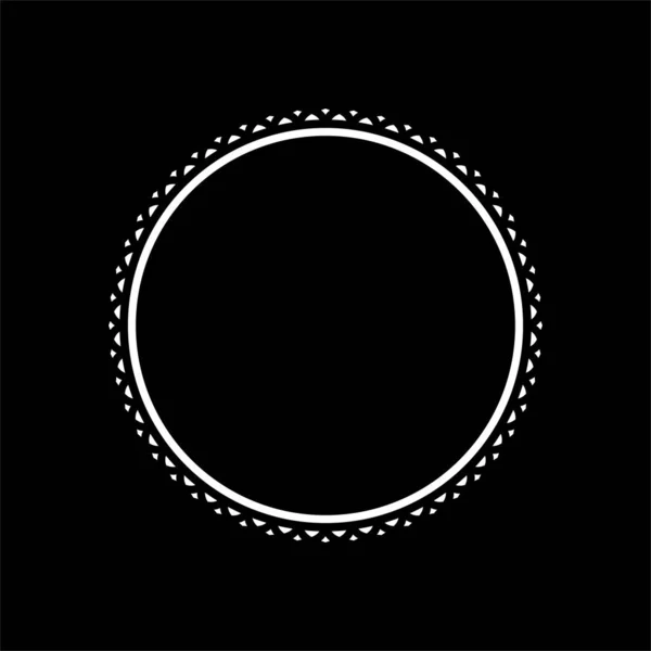 Ornamentální Motiv Vzor Umělecký Kruh Tvarovaný Moderní Současný Mandala Pro — Stockový vektor