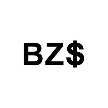 Belize Para Birimi Sembolü, Belize Dolar Simgesi, BZD İşareti. Vektör İllüstrasyonu