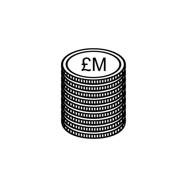 Malta Měna Symbol Maltština Ikona Lira Mtl Znamení Vektorová Ilustrace — Stockový vektor