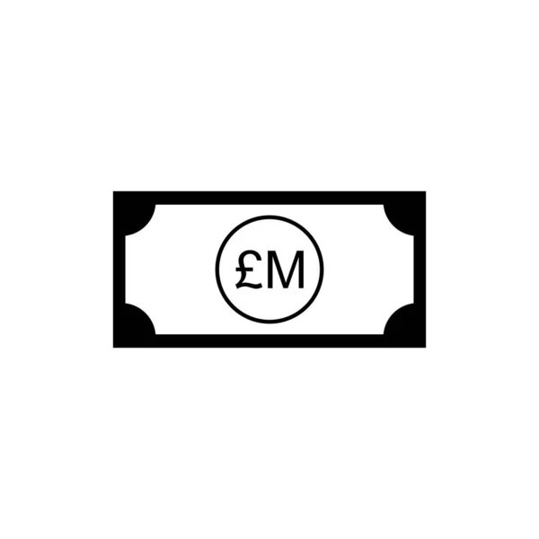 Malta Simbolo Valuta Icona Della Lira Maltese Mtl Segno Illustrazione — Vettoriale Stock
