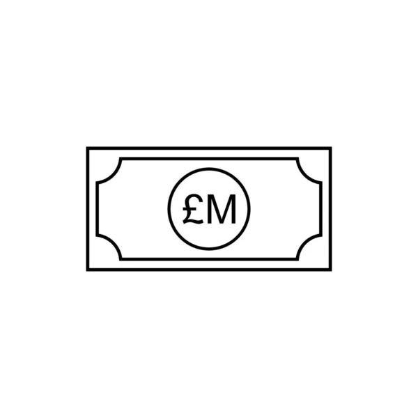 Malta Währungssymbol Maltesische Lira Symbol Mtl Zeichen Vektorillustration — Stockvektor