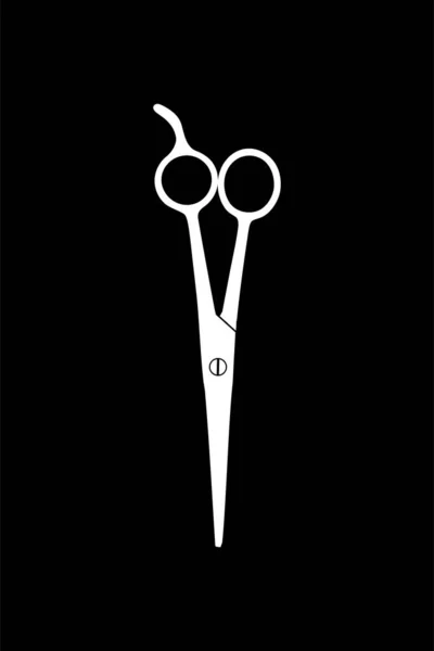 Nożyczki Sylwetka Piktogram Ilustrację Sztuki Stronę Internetową Aplikacje Typ Logo — Wektor stockowy
