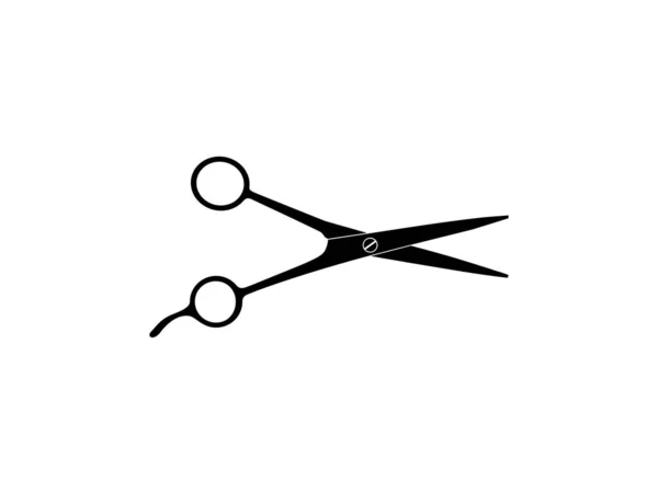 2008 Scissors Silhouette Pictogram Art Illustration Website Apps Logo Type — 스톡 벡터