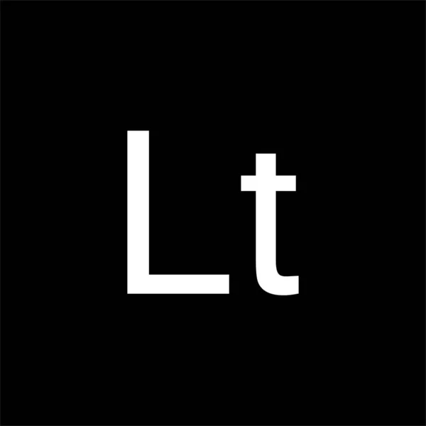 Litouwen Valuta Symbool Litouwse Litas Icon Ltl Inloggen Vector Illustratie — Stockvector
