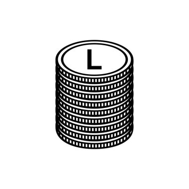 Moldova Para Birimi Sembolü, Moldova Leu Simgesi, MDL İşareti. Vektör İllüstrasyonu