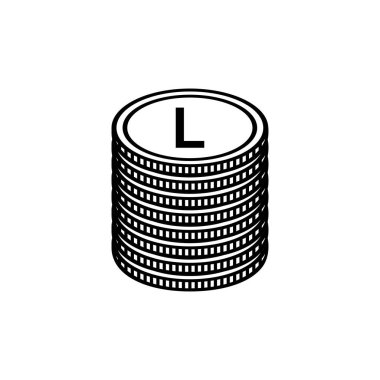 Moldova Para Birimi Sembolü, Moldova Leu Simgesi, MDL İşareti. Vektör İllüstrasyonu