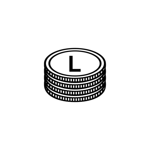 Symbol Waluty Mołdawii Ikona Leu Mołdawii Znak Mdl Ilustracja Wektora — Wektor stockowy