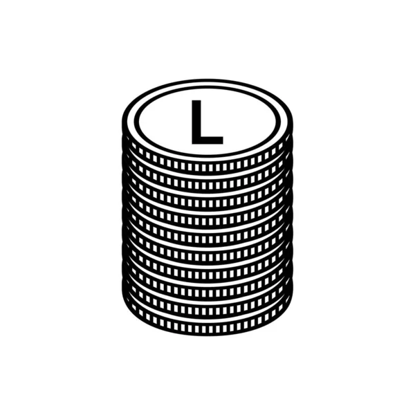 Moldawien Währungssymbol Moldawische Leu Ikone Mdl Zeichen Vektorillustration — Stockvektor