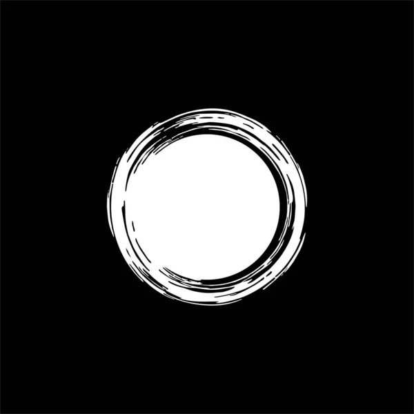 Zen Circle Ikon Symbol Estetisk Cirkel Form För Logotyp Art — Stock vektor
