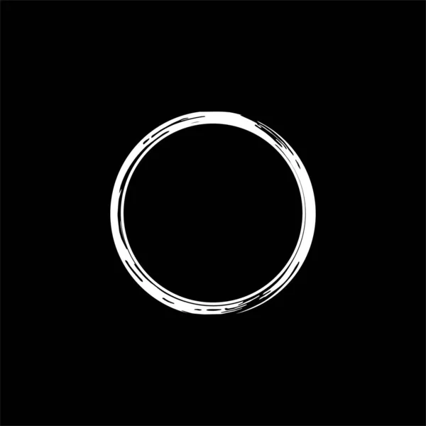 Zen Circle Icon Symbol Aesthetic Circle Shape Logo Art Frame — Stock Vector