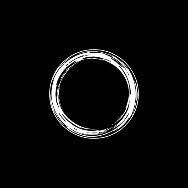 Zen Circle Icon Symbol Estetický Kruhový Tvar Pro Logo Umělecký — Stockový vektor