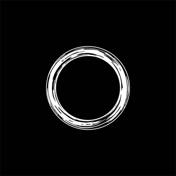 Symbol Des Zen Kreises Ästhetische Kreisform Für Logo Kunstrahmen Kunstillustration — Stockvektor
