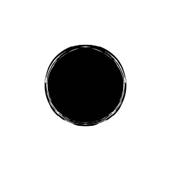 ゼンサークルアイコンシンボル アートフレーム アートイラスト ウェブサイト グラフィックデザイン要素のための審美的な円形 ベクターイラスト — ストックベクタ