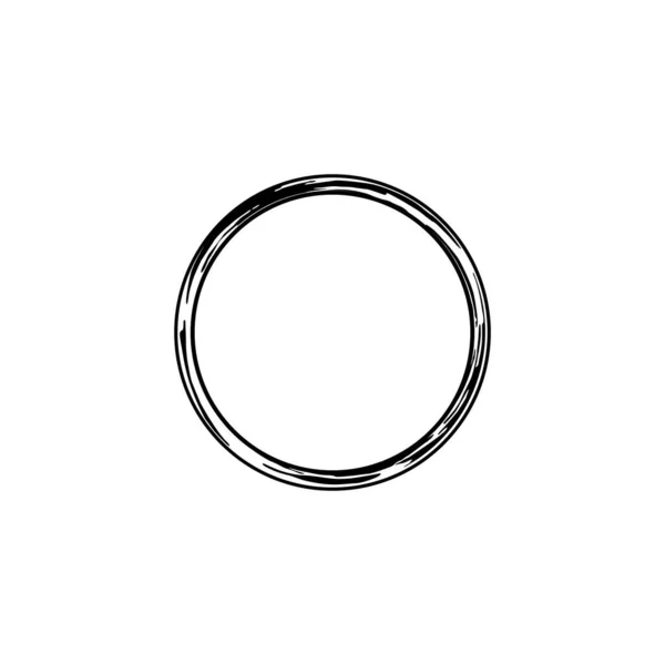 Symbole Icône Cercle Zen Forme Cercle Esthétique Pour Logo Cadre — Image vectorielle