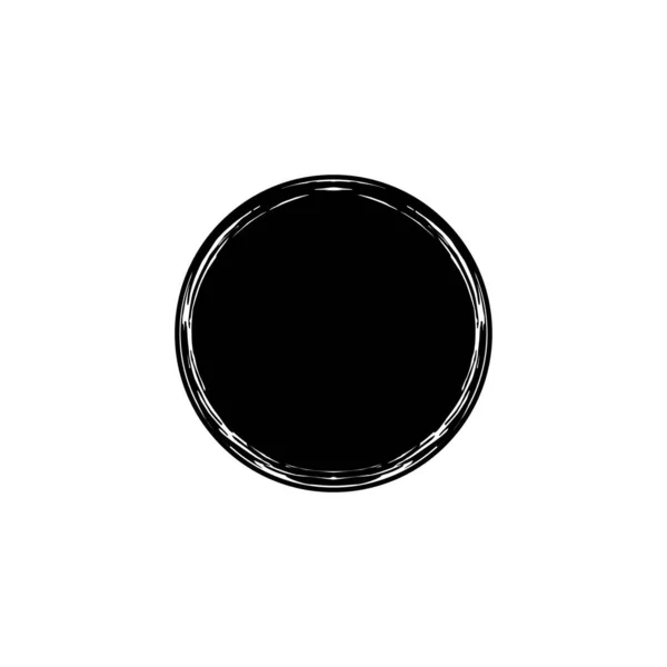 Zen Circle Ikon Symbol Estetisk Cirkel Form För Logotyp Art — Stock vektor