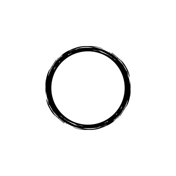 Zen Cirkel Pictogram Symbool Esthetische Cirkelvorm Voor Logo Art Frame — Stockvector