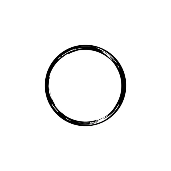 ゼンサークルアイコンシンボル アートフレーム アートイラスト ウェブサイト グラフィックデザイン要素のための審美的な円形 ベクターイラスト — ストックベクタ