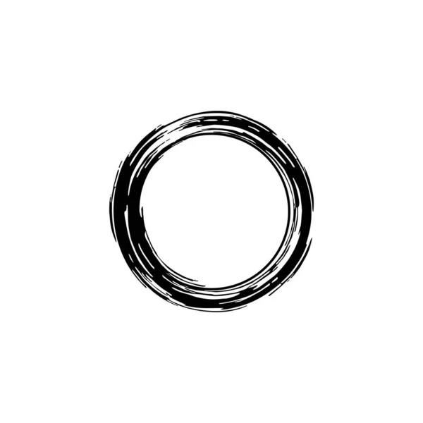 Zen Cirkel Pictogram Symbool Esthetische Cirkelvorm Voor Logo Art Frame — Stockvector