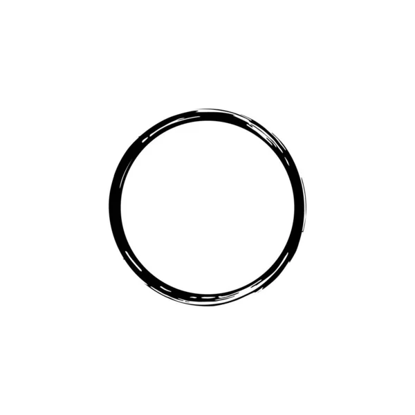 Zen Circle Icon Symbol Forma Círculo Estético Para Logotipo Marco — Vector de stock