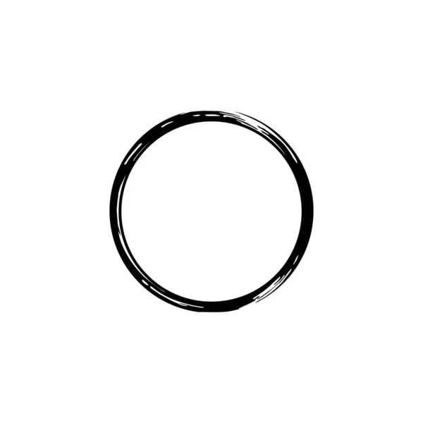 Symbol Ikony Zen Circle Estetyczny Kształt Koła Dla Logo Ramy — Wektor stockowy