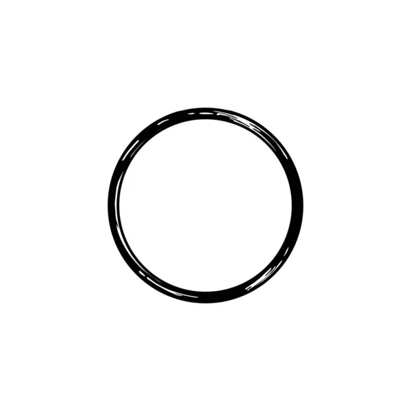 Символ Піктограми Кільця Zen Естетична Форма Кола Логотипу Художньої Рамки — стоковий вектор