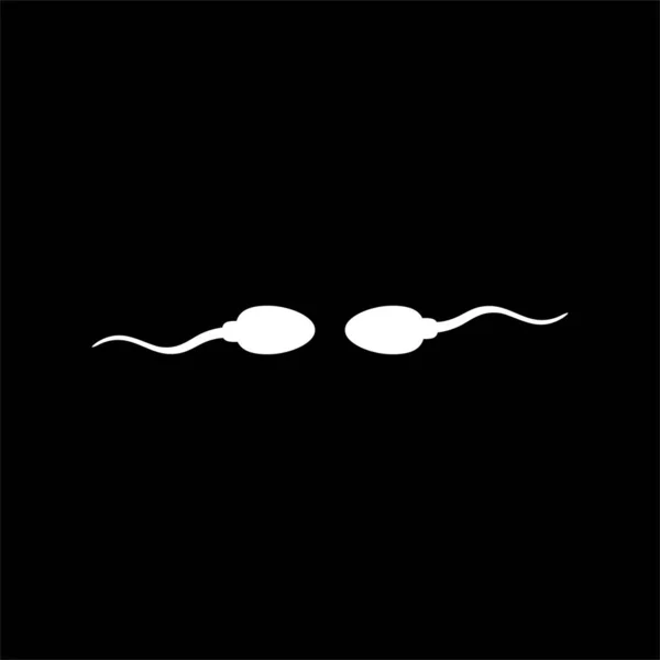 Silhouette Dello Sperma Icona Simbolo Illustrazione Artistica Pittogramma Applicazioni Sito — Vettoriale Stock