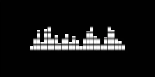 Ecualizador Gráfico Sonido Ola Música Volumen Icono Símbolo Para Logo — Vector de stock